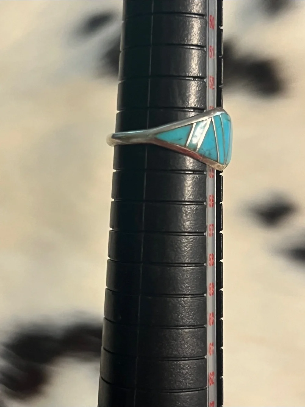 Sterling Silver Turquoise Inlay Ring - Turquoise